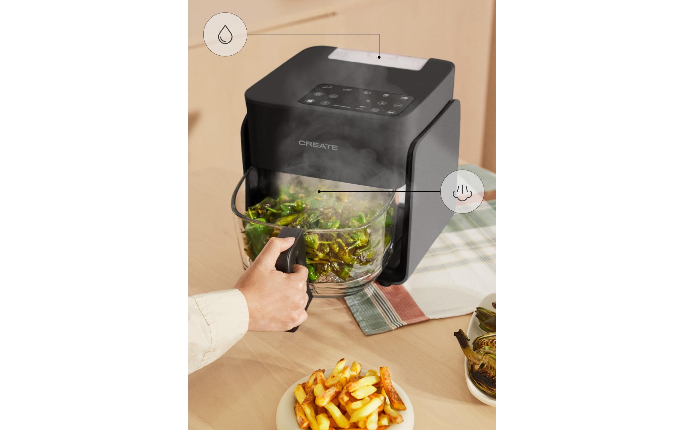 Create Air Fryer Mist 4.2 l, Schwarz