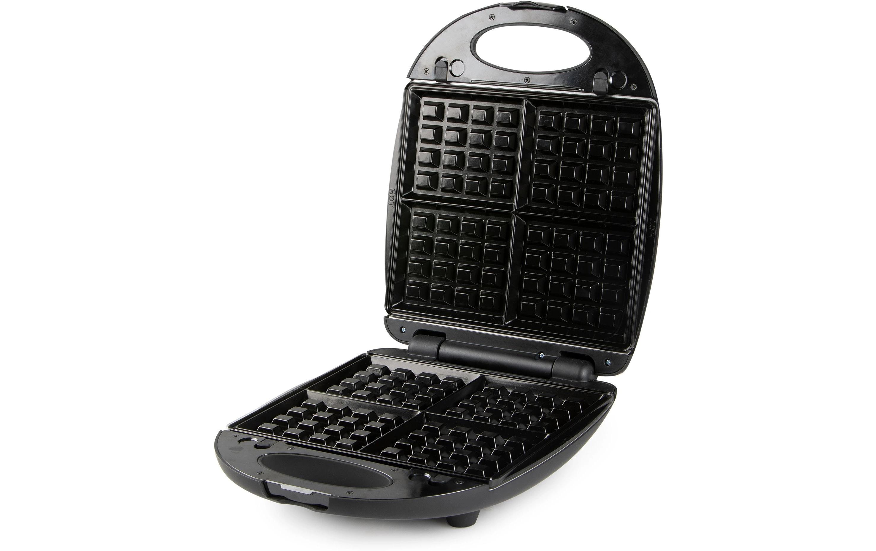Domo Sandwichmaker und Waffeleisen Schwarz
