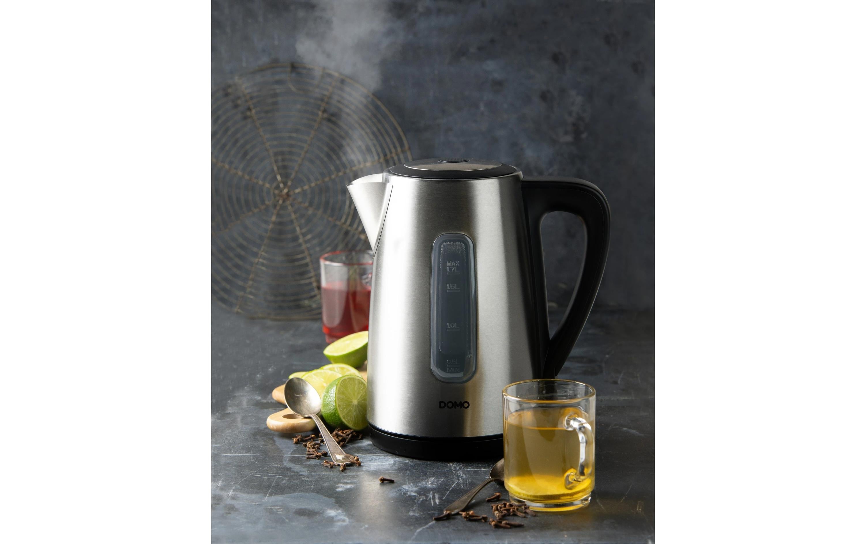 Domo Wasserkocher DO738WK 1.7 l, Edelstahl