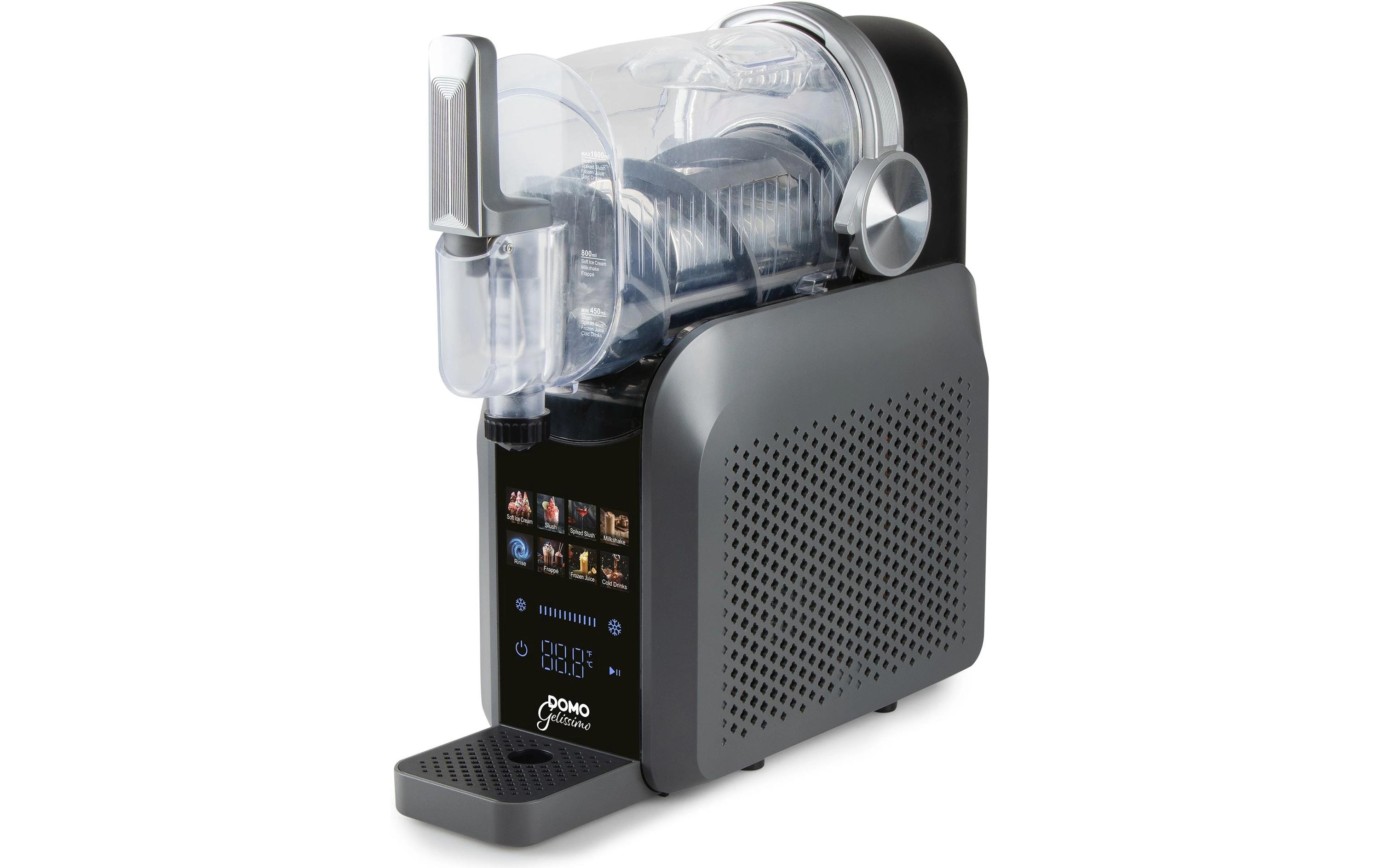 Domo Glacemaschine DO9308I 1.8 l, Schwarz/Silber