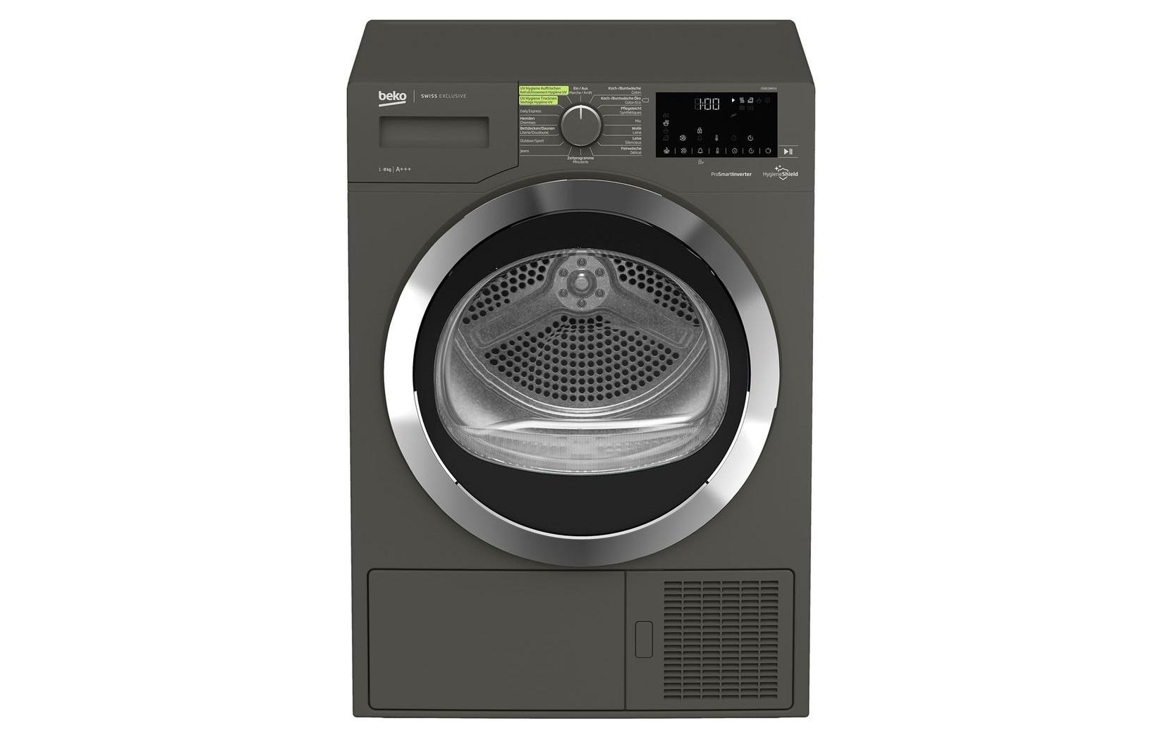 Beko Wäschetrockner DS8539MCH, Rechts, Anthrazit