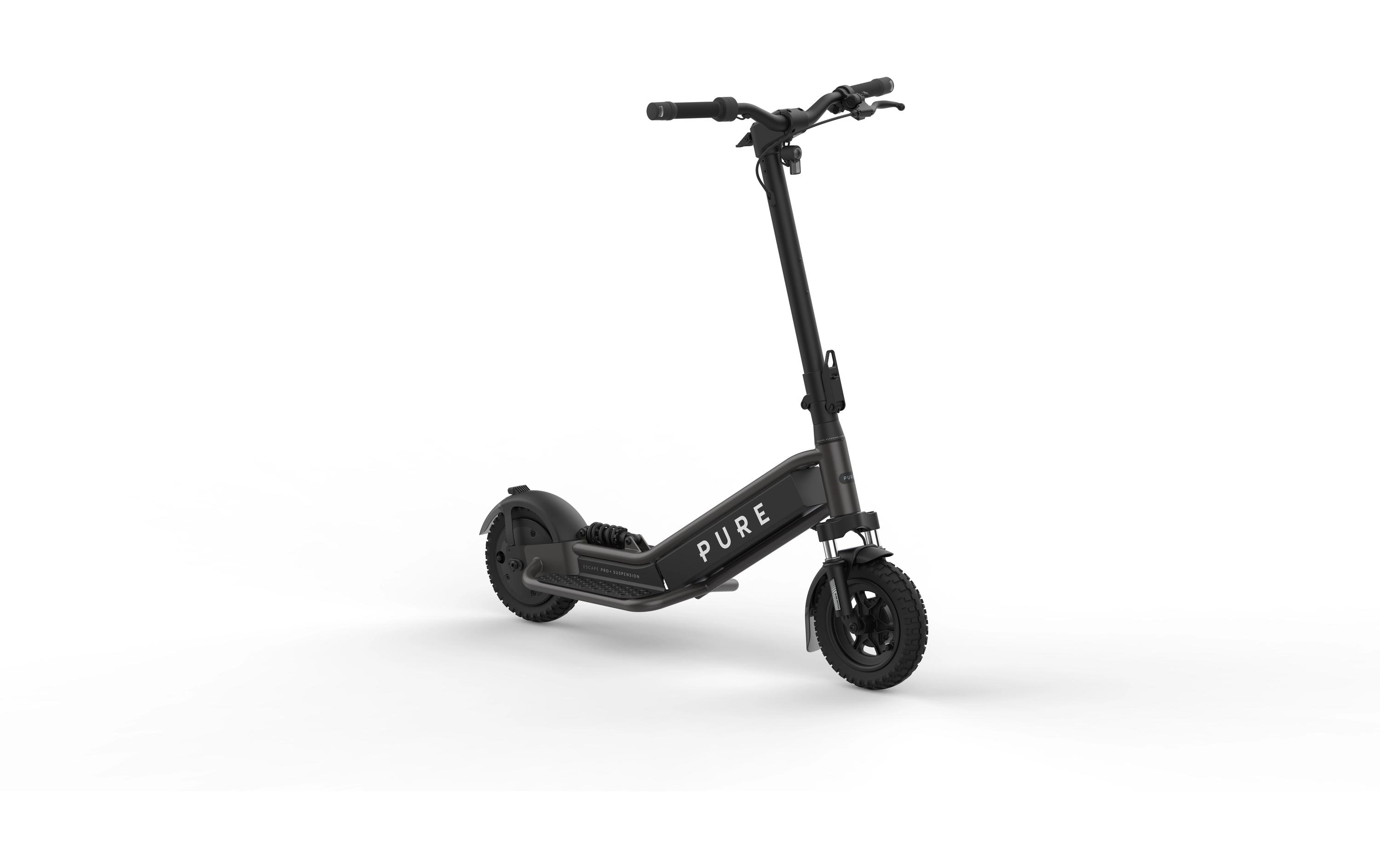 Pure Electric E-Scooter Escape Pro+ Suspension Metallisch Grau