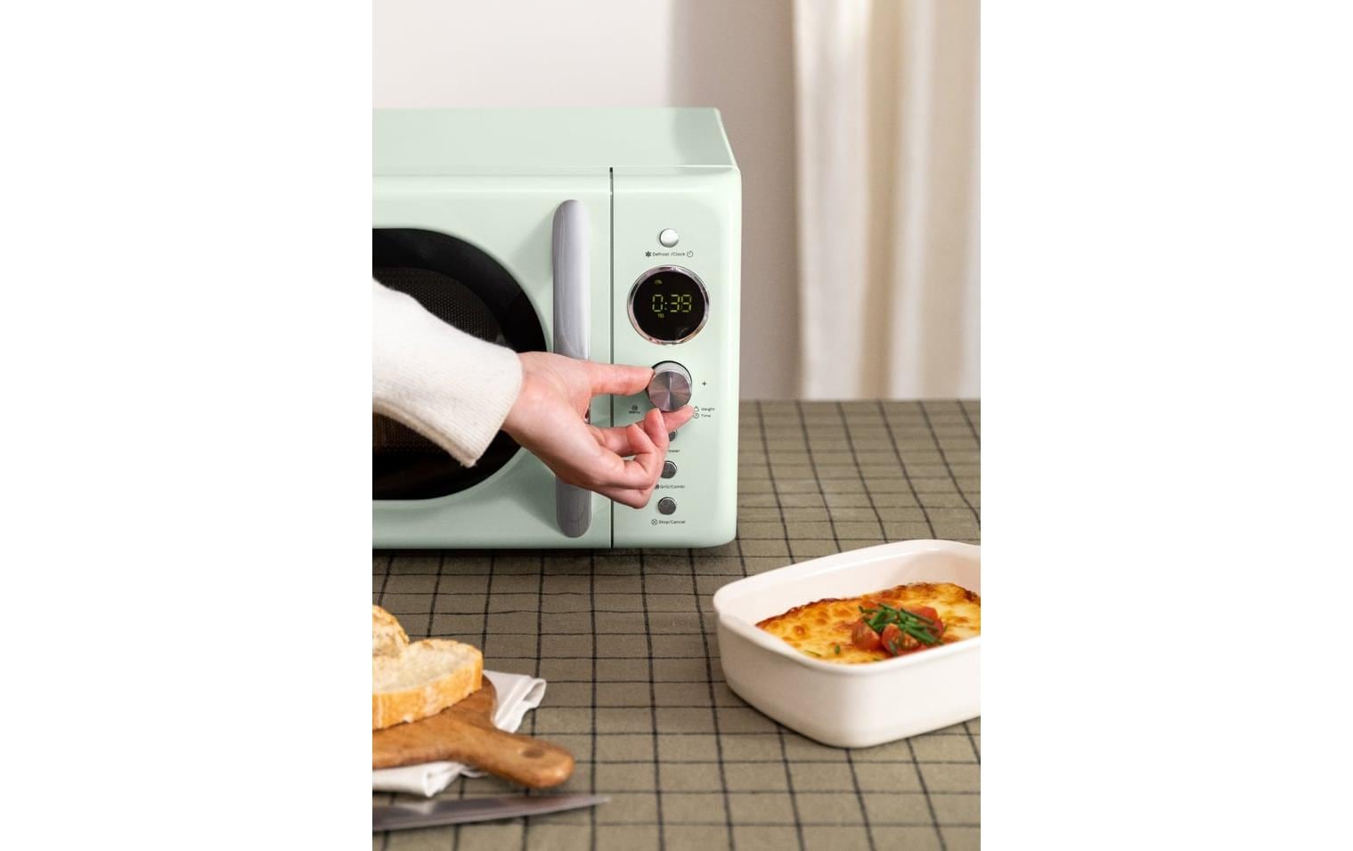 Create Mikrowelle Retro Grün