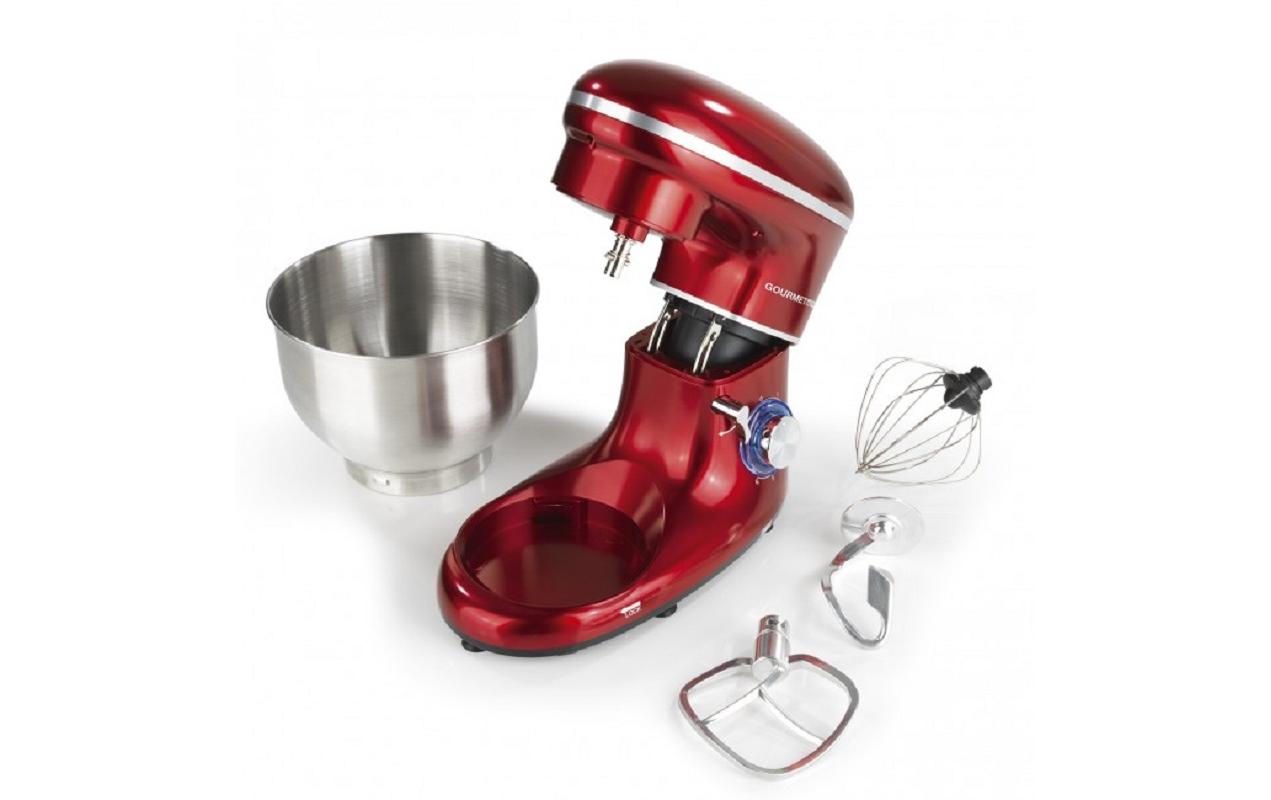 GOURMETmaxx Küchenmaschine 1500 W, Rot