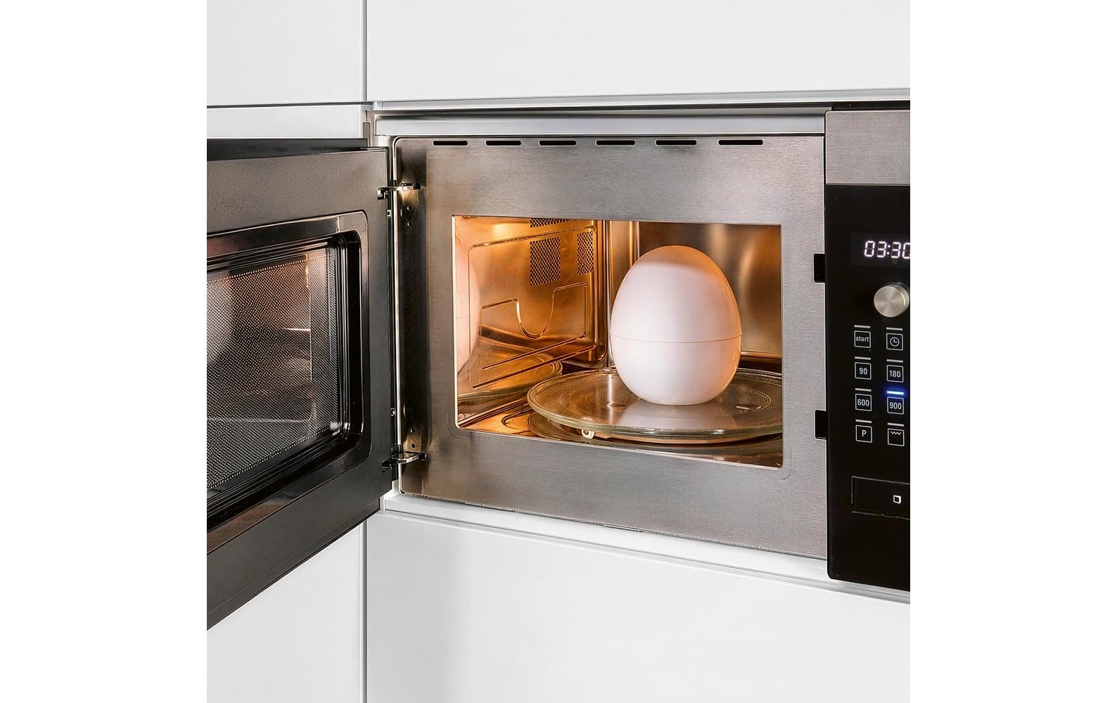 GOURMETmaxx GOURMETmaxx Mikrowellen-Eierkocher weiss für 4 Eier Weiss