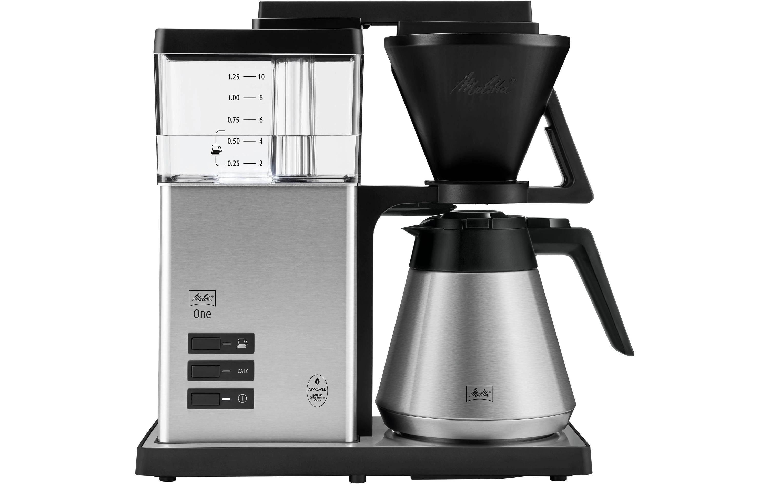 Melitta Filterkaffeemaschine One Therm Edelstahl/Schwarz Melitta Filterkaffeemaschine One Therm Edelstahl/Schwarz