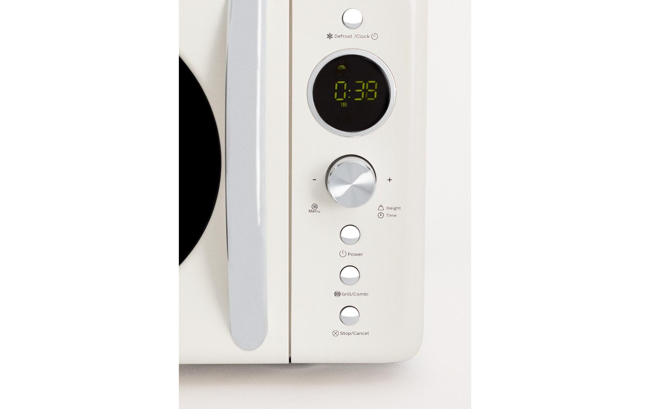 Create Mikrowelle Retro Wollweiss