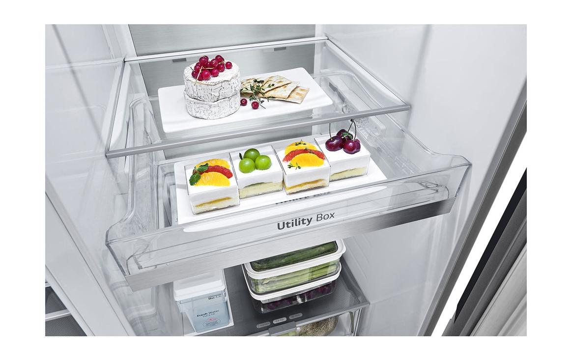 LG Foodcenter GSXE91MBAD Grau, Rechts und Links