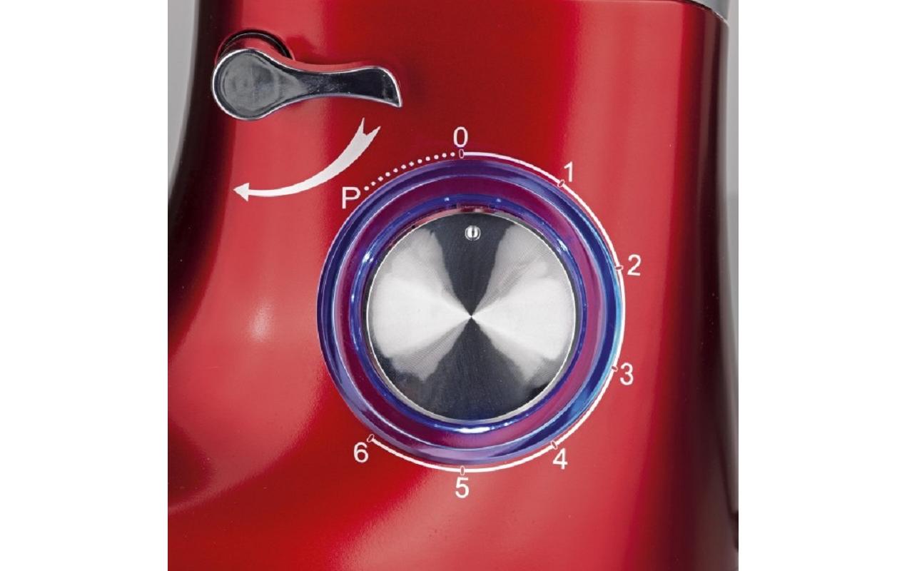 GOURMETmaxx Küchenmaschine 1500 W, Rot