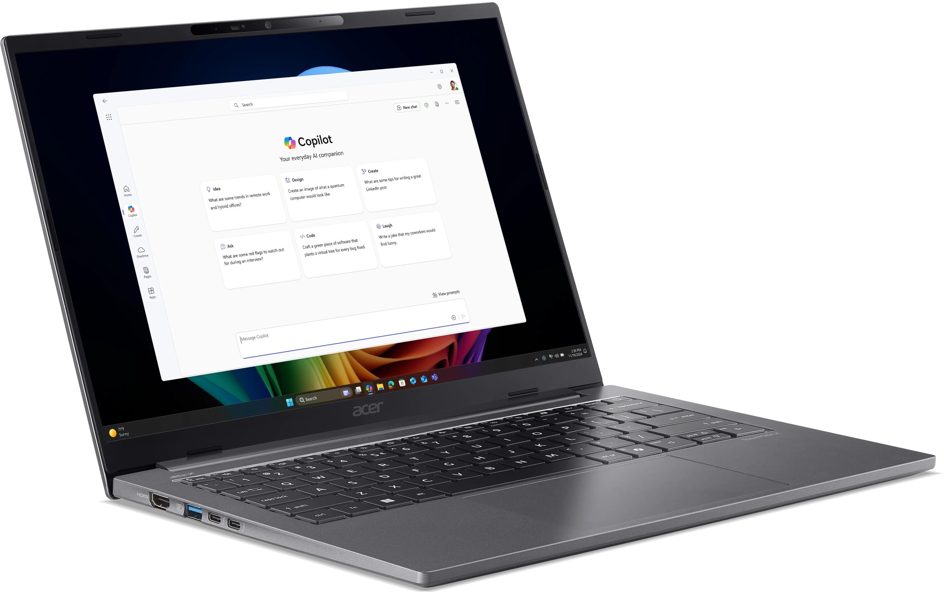 Acer Notebook TravelMate X4 TMX414-51-TCO-70GW