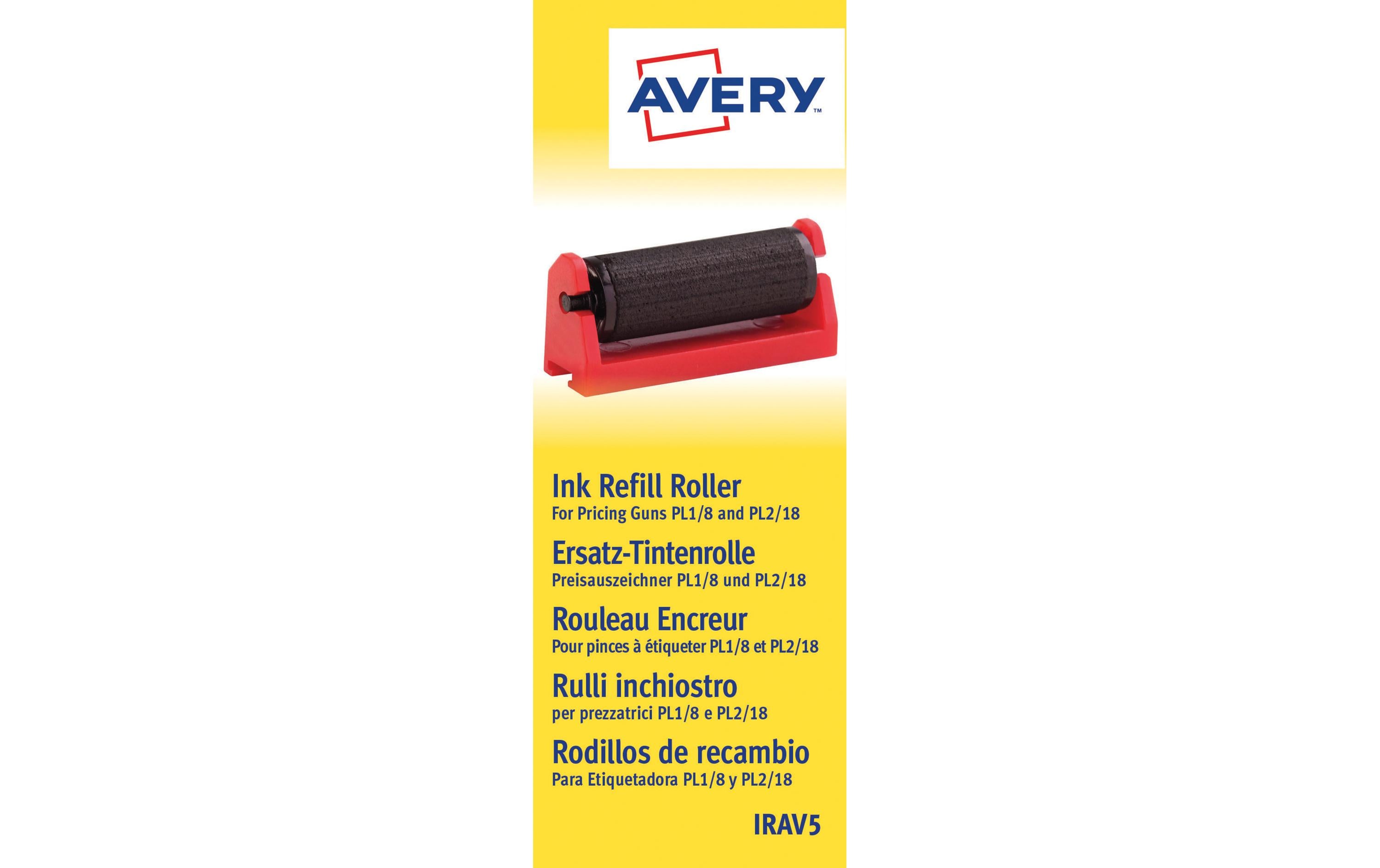 Avery Zweckform Ersatz-Tintenrollen für PL1/8 und PL2/18 Kunststoff Schwarz