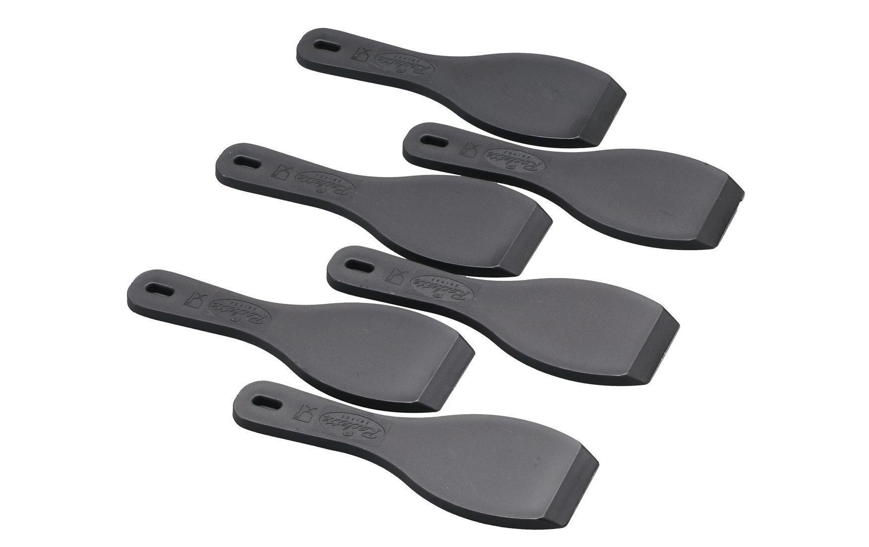 TTM Raclette-Spachtel 6 Stück, Schwarz TTM Raclette-Spachtel 6 Stück, Schwarz