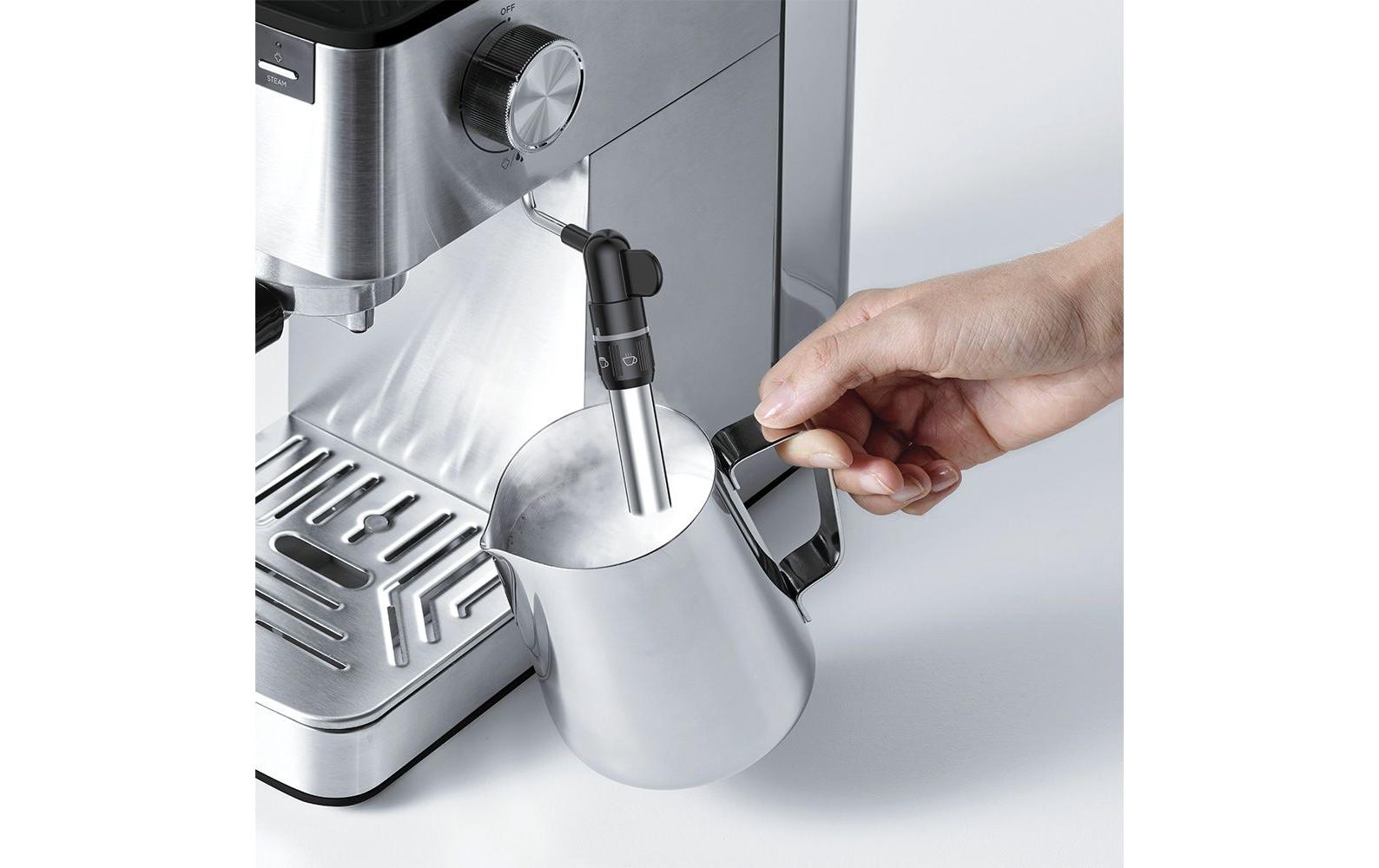 Polti Siebträgermaschine Coffea P10S Silber