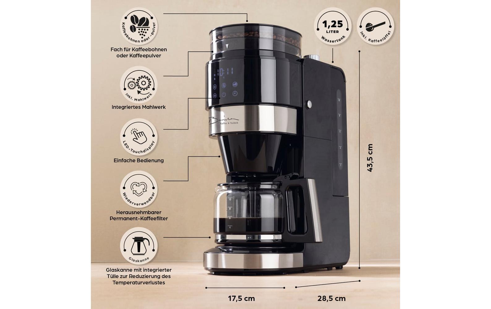 Barista Filterkaffeemaschine 16476 Schwarz