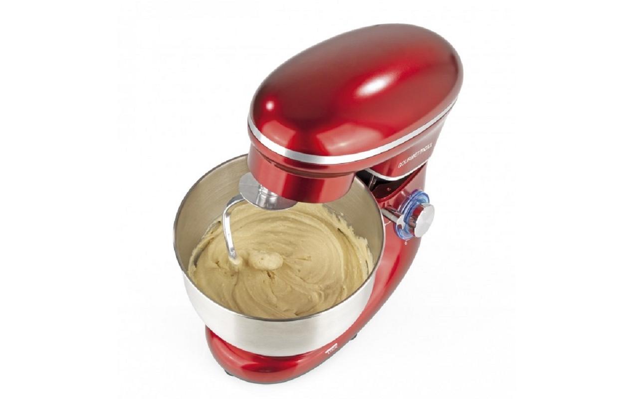 GOURMETmaxx Küchenmaschine 1500 W, Rot