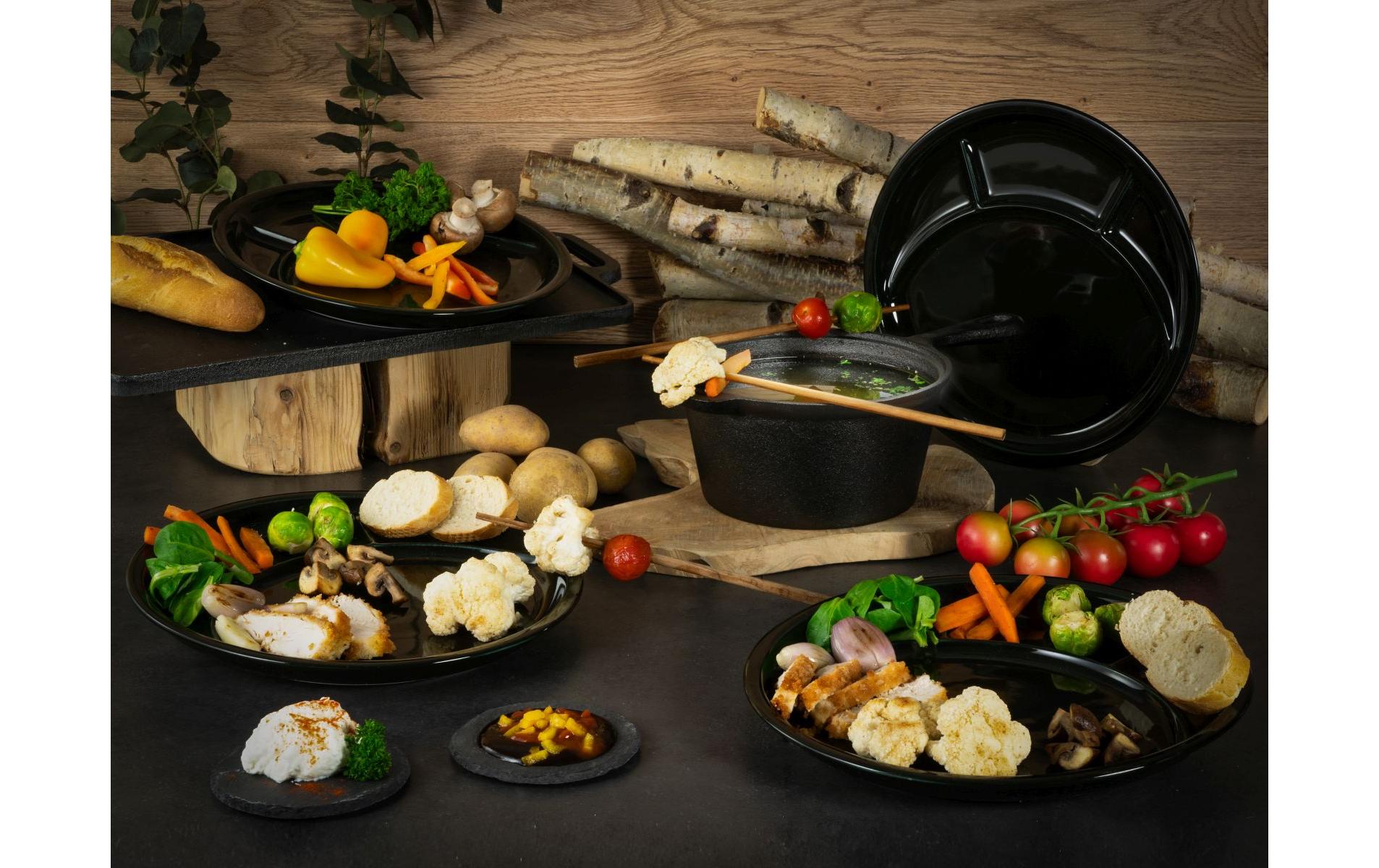 creaTable Fondue-Teller Weiss