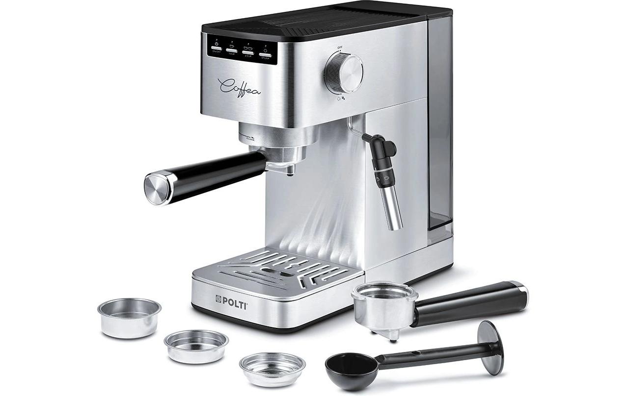 Polti Siebträgermaschine Coffea P10S Silber