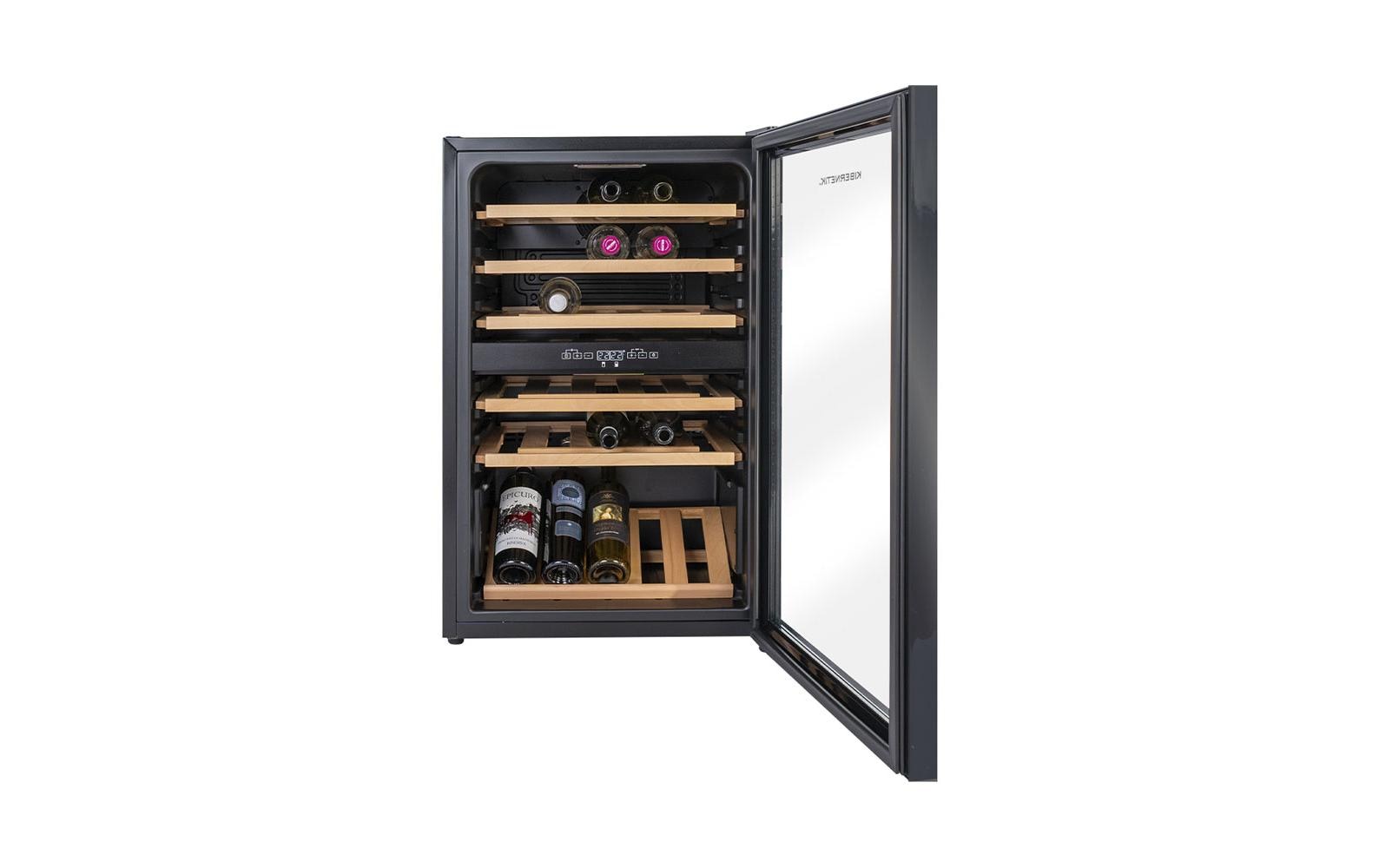 Kibernetik Weinkühlschrank WKH39D Rechts, Schwarz