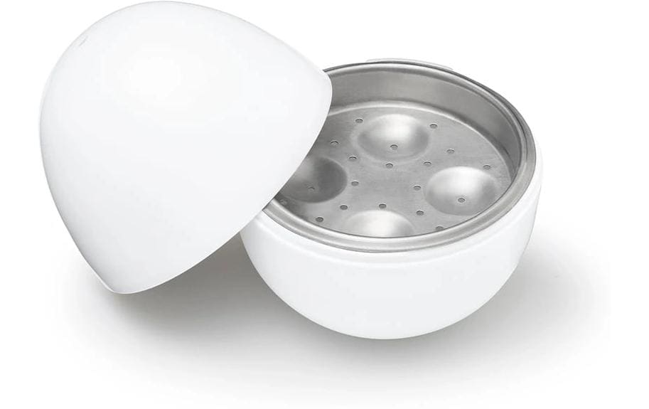 GOURMETmaxx GOURMETmaxx Mikrowellen-Eierkocher weiss für 4 Eier Weiss
