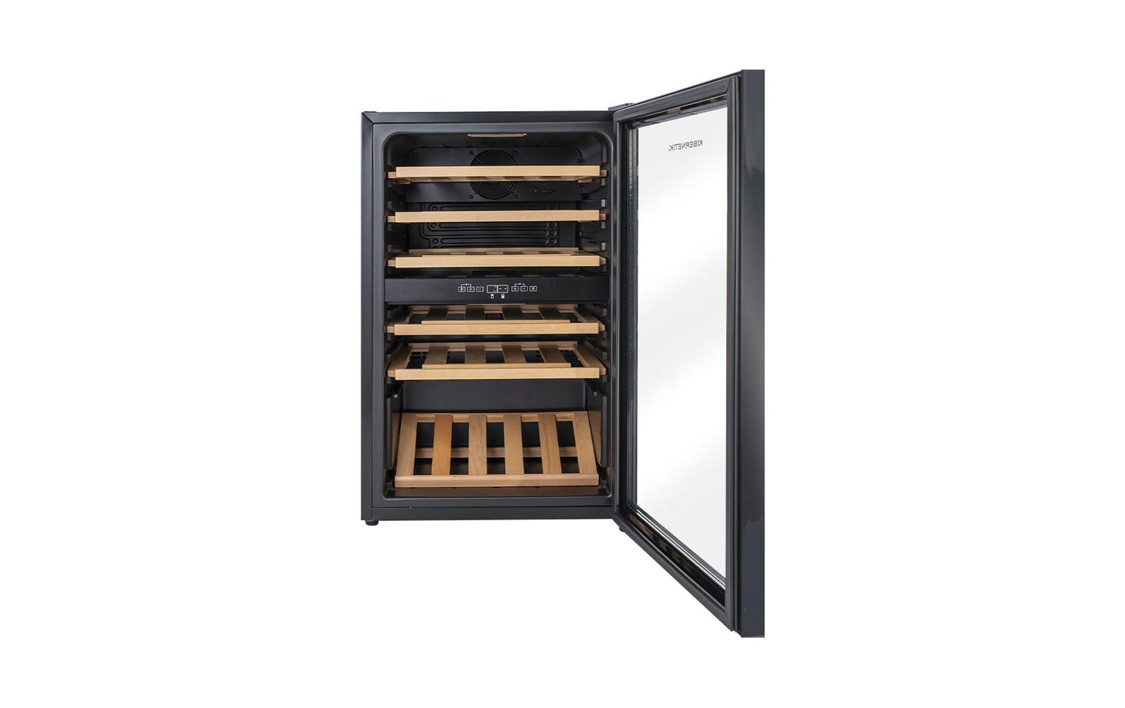 Kibernetik Weinkühlschrank WKH39D Rechts, Schwarz