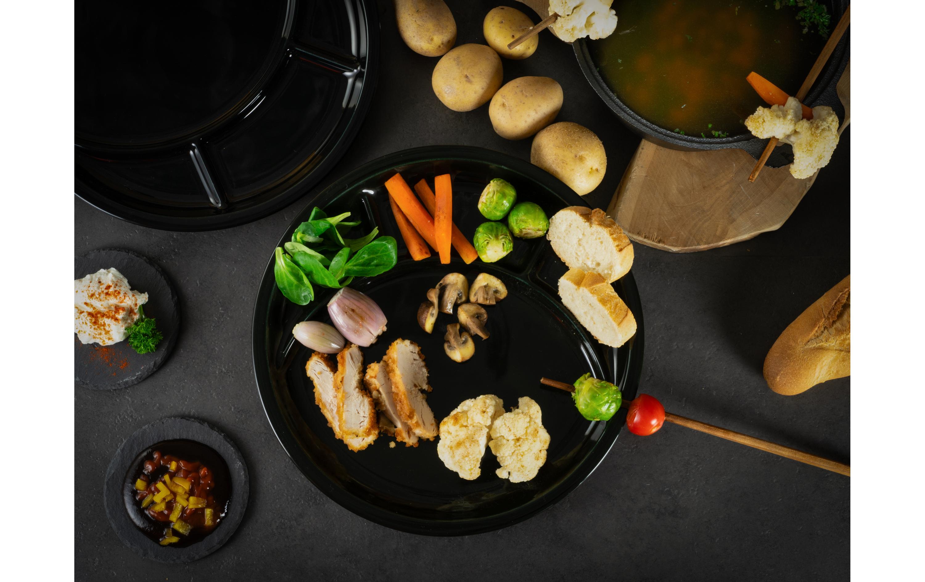 creaTable Fondue-Teller Weiss