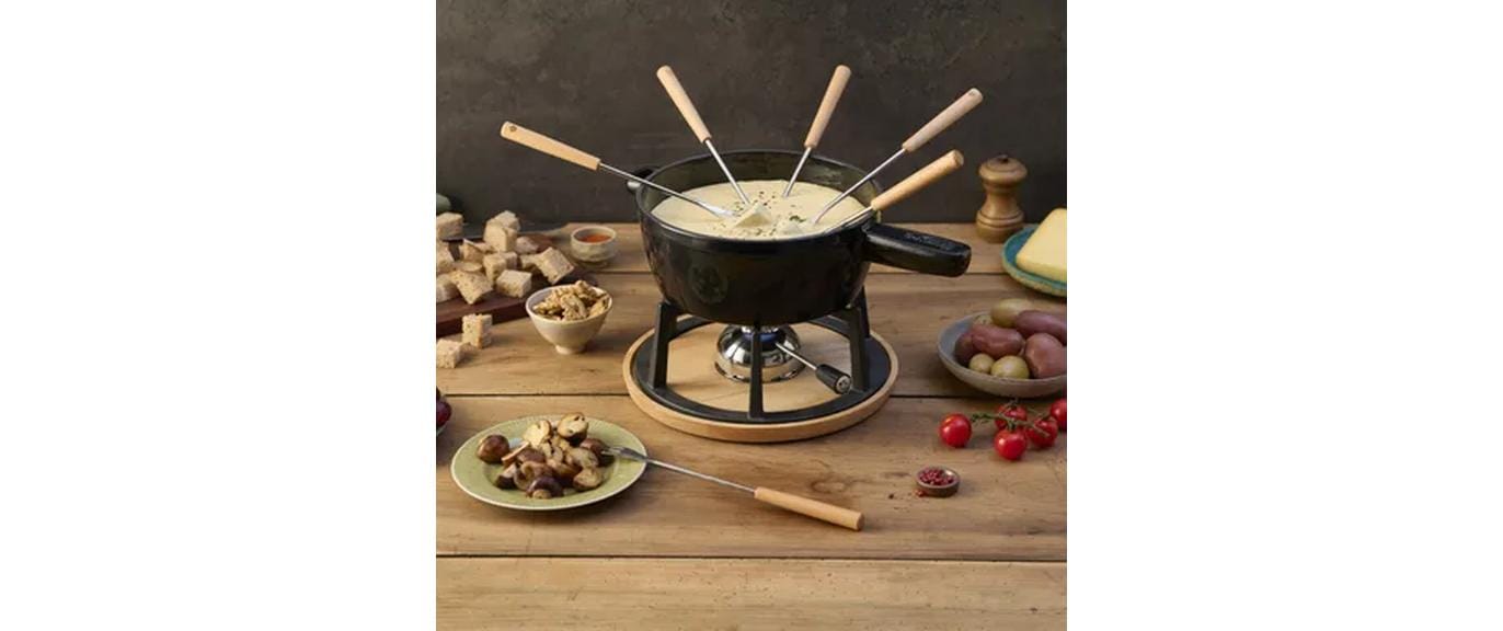 Kisag FONDUE CAQUELON AROSA Schwarz