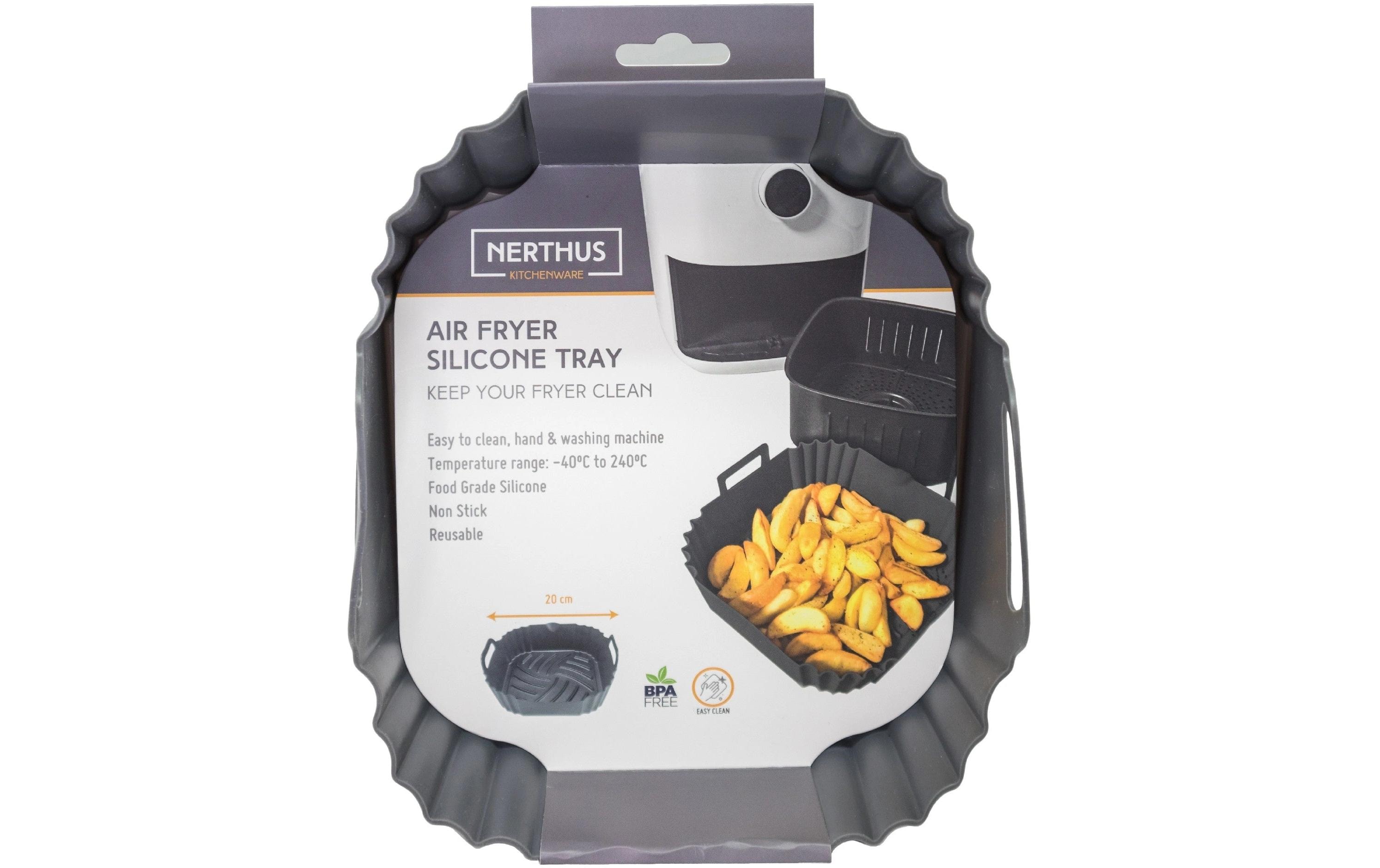 Nerthus Backeinsatz Airfryer-Backmatte quadratisch