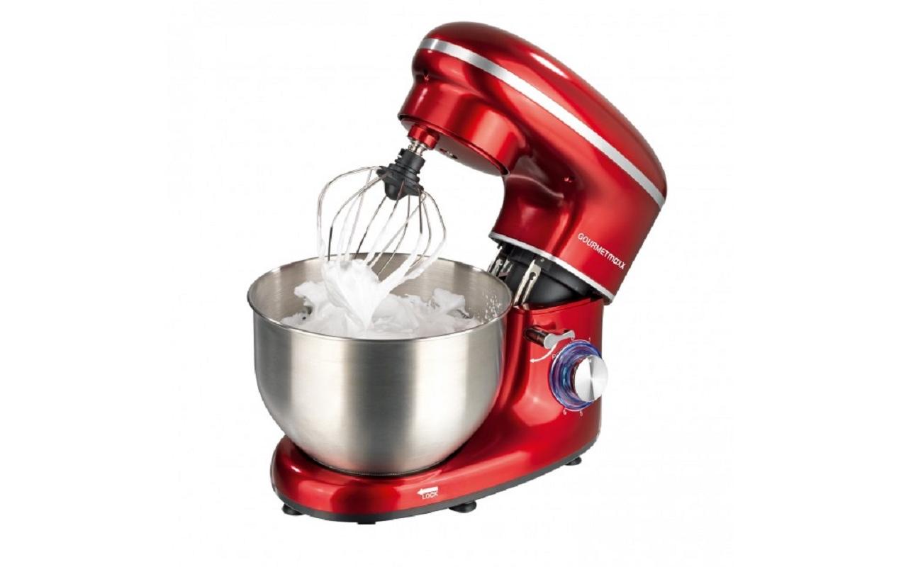 GOURMETmaxx Küchenmaschine 1500 W, Rot
