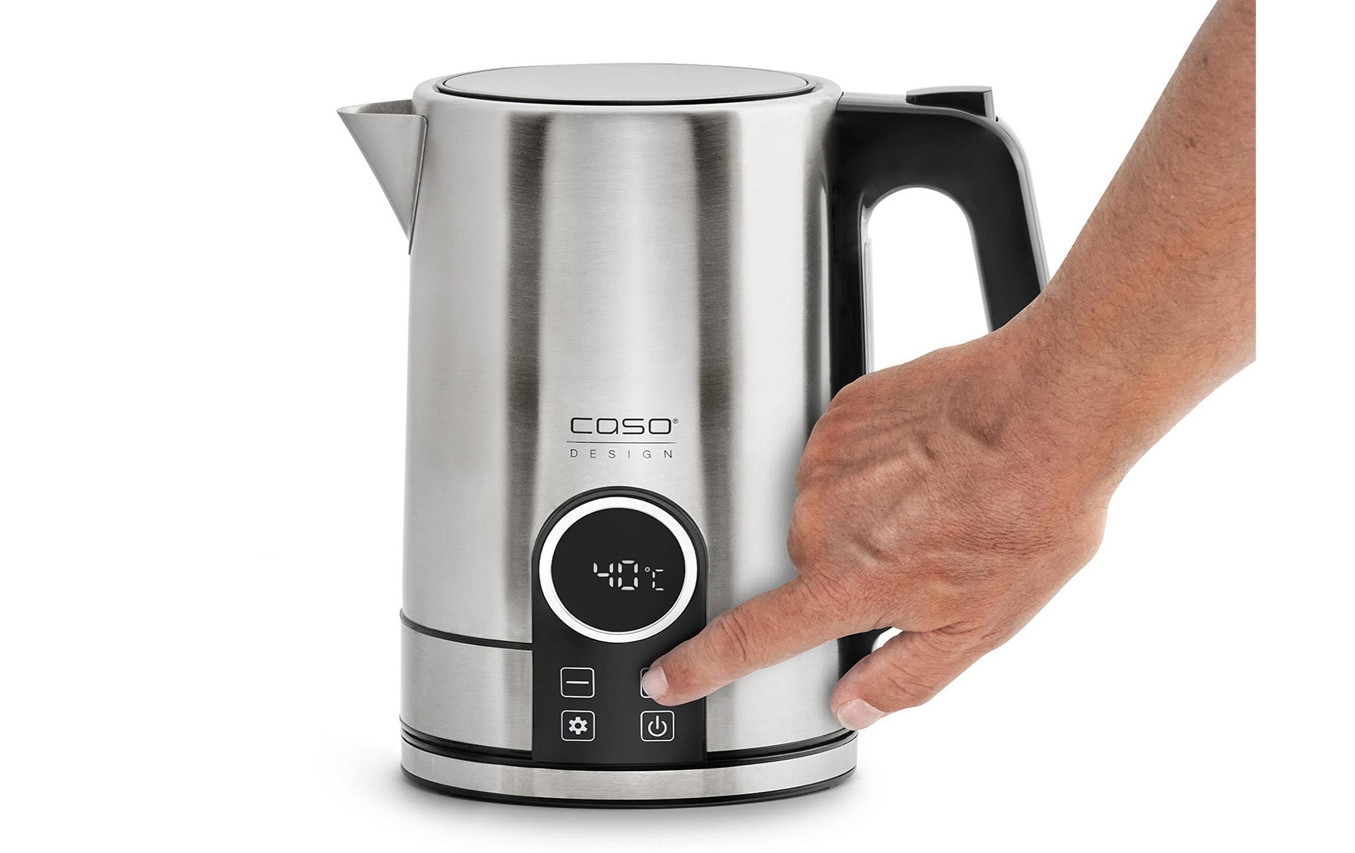 Caso Wasserkocher Selection WK 2200 Edelstahl 1.7 l 2200 W Silber
