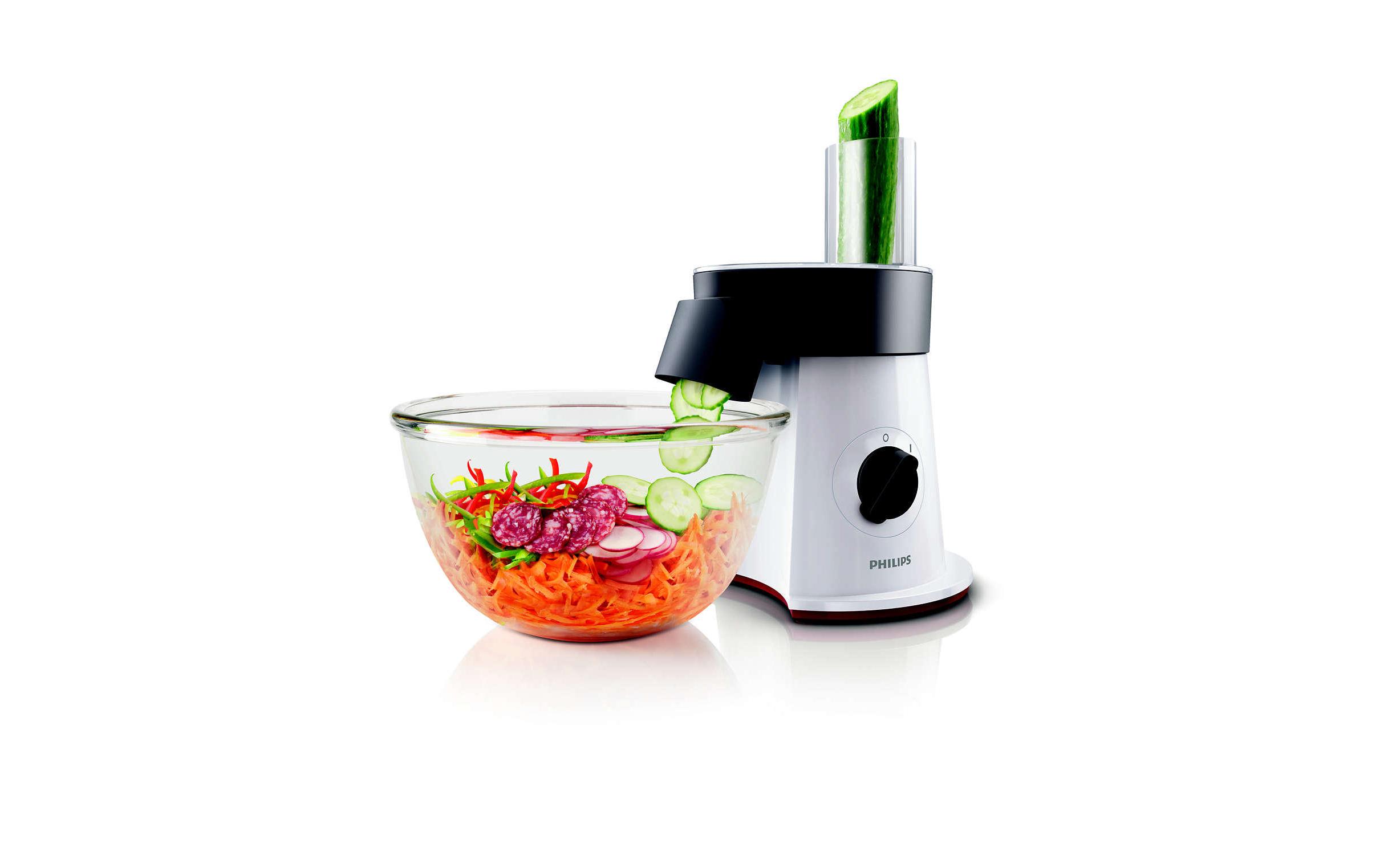 Philips Salatzubereiter HR1388/80 Weiss