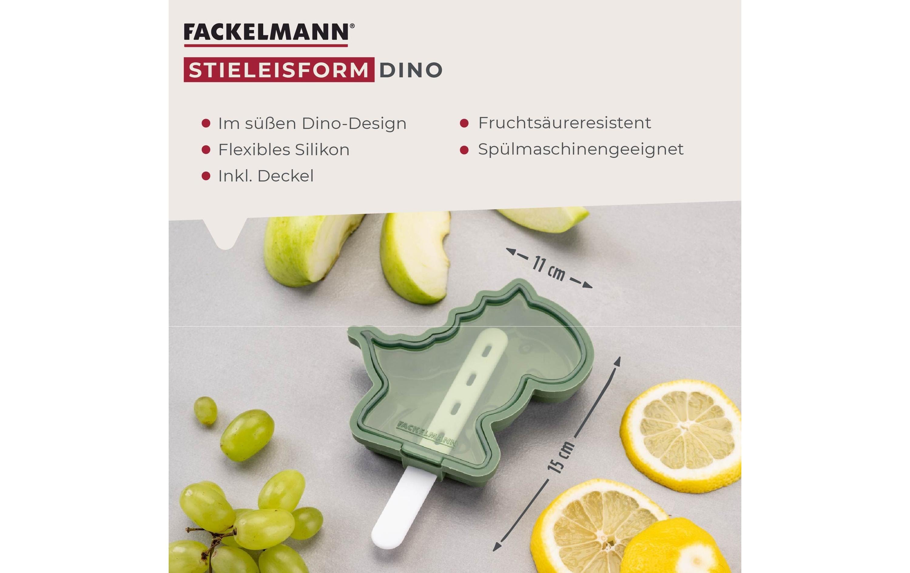 Fackelmann Eisform Dino, Silikon, Rauchgrün