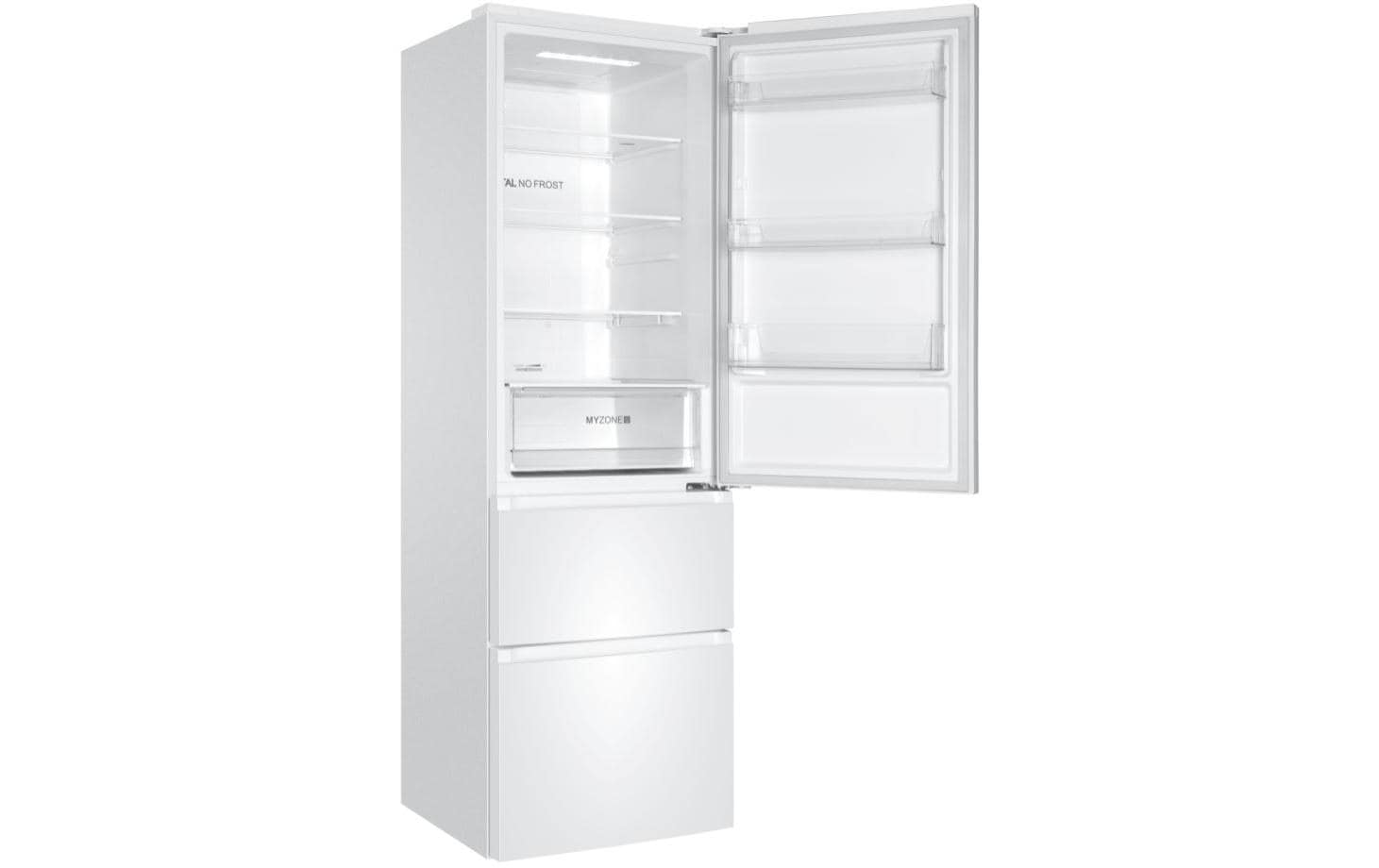 Haier Kühl-Gefrierkombination HTR3619ENPW 3D 60 Serie 3 Weiss